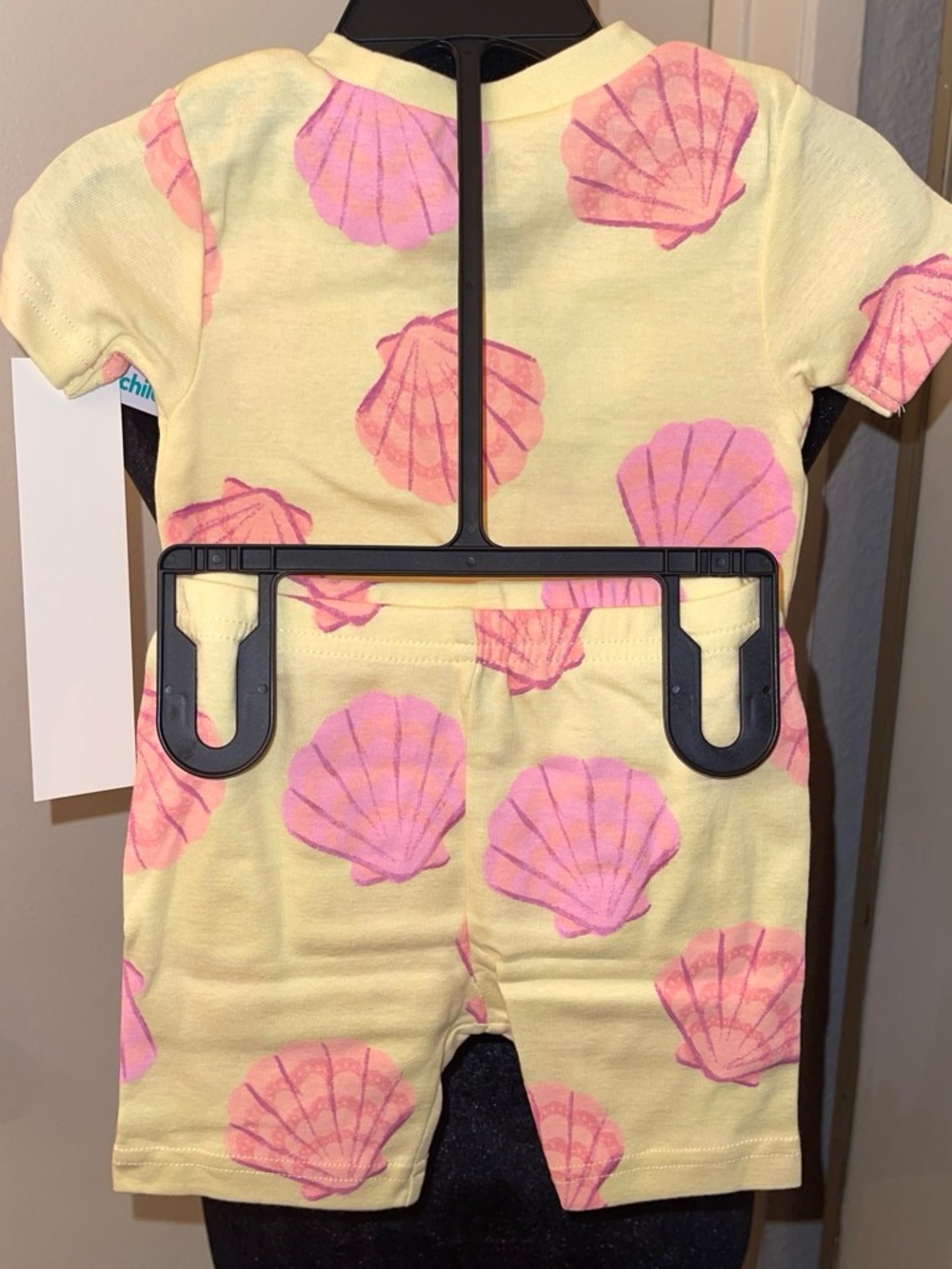 Carter's Yellow Tee with Pink Shell Print - Short Sleeve Girls - Picture 2 of 4